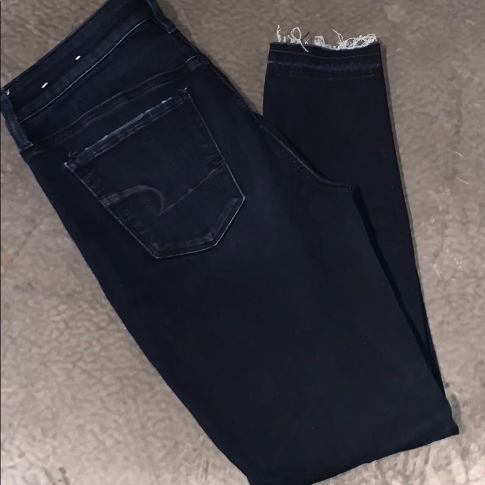 American Eagle dark skinny jeans